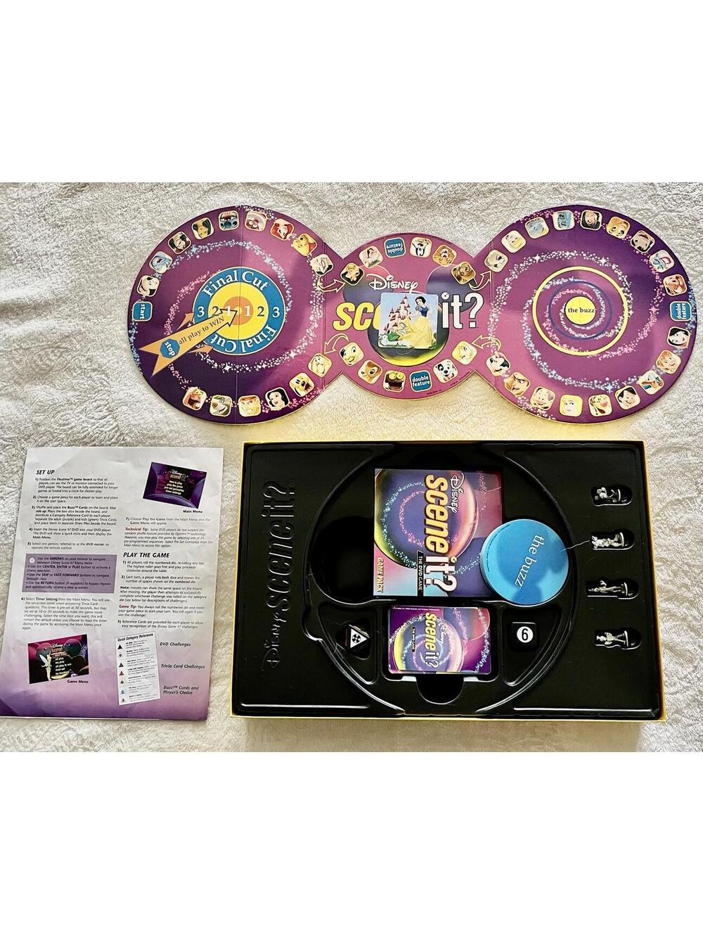 Disney Scene It? Family Trivia Board Game DVD Original 1st Edition VGC